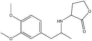  3-{[1-(3,4-dimethoxyphenyl)propan-2-yl]amino}oxolan-2-one