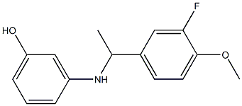  3-{[1-(3-fluoro-4-methoxyphenyl)ethyl]amino}phenol