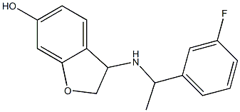 3-{[1-(3-fluorophenyl)ethyl]amino}-2,3-dihydro-1-benzofuran-6-ol