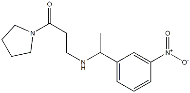 3-{[1-(3-nitrophenyl)ethyl]amino}-1-(pyrrolidin-1-yl)propan-1-one