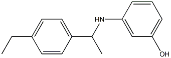 3-{[1-(4-ethylphenyl)ethyl]amino}phenol,,结构式