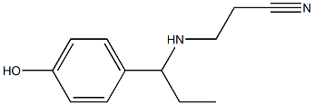 3-{[1-(4-hydroxyphenyl)propyl]amino}propanenitrile|