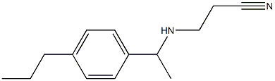 3-{[1-(4-propylphenyl)ethyl]amino}propanenitrile