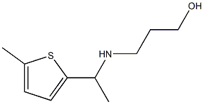 3-{[1-(5-methylthiophen-2-yl)ethyl]amino}propan-1-ol Structure