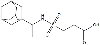 3-{[1-(adamantan-1-yl)ethyl]sulfamoyl}propanoic acid Structure