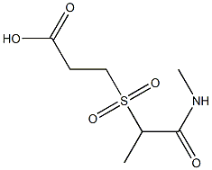 3-{[1-(methylcarbamoyl)ethane]sulfonyl}propanoic acid Structure