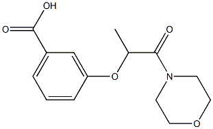 3-{[1-(morpholin-4-yl)-1-oxopropan-2-yl]oxy}benzoic acid