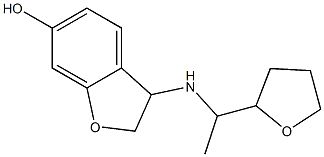 3-{[1-(oxolan-2-yl)ethyl]amino}-2,3-dihydro-1-benzofuran-6-ol Struktur