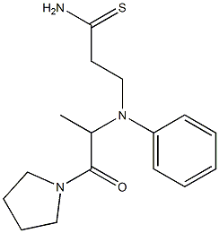 3-{[1-oxo-1-(pyrrolidin-1-yl)propan-2-yl](phenyl)amino}propanethioamide