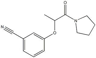  3-{[1-oxo-1-(pyrrolidin-1-yl)propan-2-yl]oxy}benzonitrile