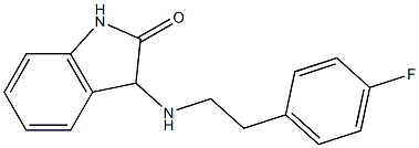 3-{[2-(4-fluorophenyl)ethyl]amino}-2,3-dihydro-1H-indol-2-one Struktur