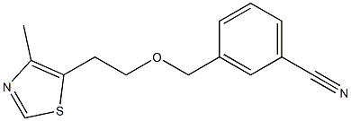 3-{[2-(4-methyl-1,3-thiazol-5-yl)ethoxy]methyl}benzonitrile