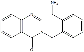 3-{[2-(aminomethyl)phenyl]methyl}-3,4-dihydroquinazolin-4-one Struktur