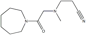 3-{[2-(azepan-1-yl)-2-oxoethyl](methyl)amino}propanenitrile|