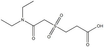 3-{[2-(diethylamino)-2-oxoethyl]sulfonyl}propanoic acid,,结构式