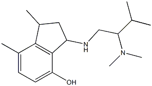 3-{[2-(dimethylamino)-3-methylbutyl]amino}-1,7-dimethyl-2,3-dihydro-1H-inden-4-ol