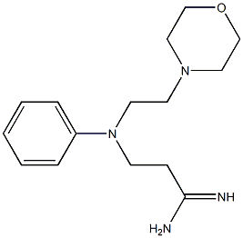  3-{[2-(morpholin-4-yl)ethyl](phenyl)amino}propanimidamide