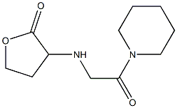 3-{[2-oxo-2-(piperidin-1-yl)ethyl]amino}oxolan-2-one Structure