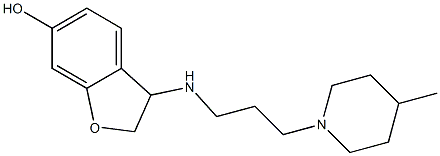 3-{[3-(4-methylpiperidin-1-yl)propyl]amino}-2,3-dihydro-1-benzofuran-6-ol Struktur