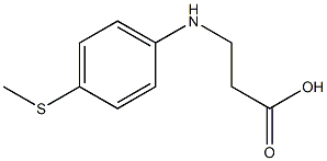 3-{[4-(methylsulfanyl)phenyl]amino}propanoic acid Structure