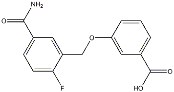  3-{[5-(aminocarbonyl)-2-fluorobenzyl]oxy}benzoic acid