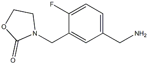 3-{[5-(aminomethyl)-2-fluorophenyl]methyl}-1,3-oxazolidin-2-one Structure