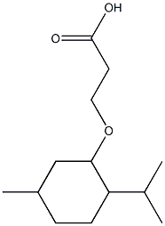 3-{[5-methyl-2-(propan-2-yl)cyclohexyl]oxy}propanoic acid Structure