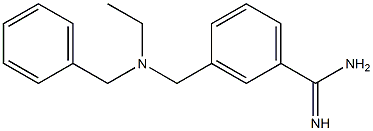 3-{[benzyl(ethyl)amino]methyl}benzene-1-carboximidamide Structure