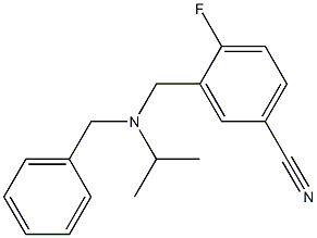 3-{[benzyl(propan-2-yl)amino]methyl}-4-fluorobenzonitrile|