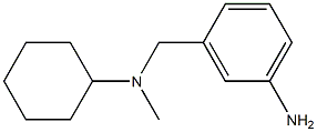 3-{[cyclohexyl(methyl)amino]methyl}aniline Struktur