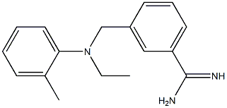 3-{[ethyl(2-methylphenyl)amino]methyl}benzene-1-carboximidamide 结构式