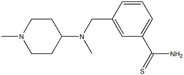 3-{[methyl(1-methylpiperidin-4-yl)amino]methyl}benzenecarbothioamide