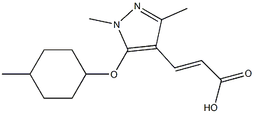 3-{1,3-dimethyl-5-[(4-methylcyclohexyl)oxy]-1H-pyrazol-4-yl}prop-2-enoic acid