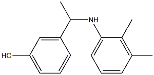 3-{1-[(2,3-dimethylphenyl)amino]ethyl}phenol Struktur