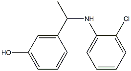 3-{1-[(2-chlorophenyl)amino]ethyl}phenol Structure