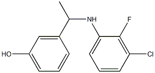 3-{1-[(3-chloro-2-fluorophenyl)amino]ethyl}phenol Structure
