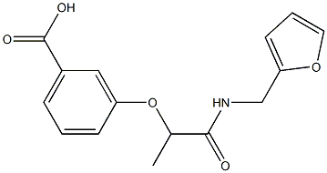 3-{1-[(furan-2-ylmethyl)carbamoyl]ethoxy}benzoic acid