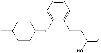 3-{2-[(4-methylcyclohexyl)oxy]phenyl}prop-2-enoic acid