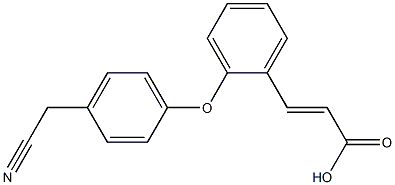 3-{2-[4-(cyanomethyl)phenoxy]phenyl}prop-2-enoic acid Structure
