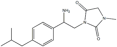  3-{2-amino-2-[4-(2-methylpropyl)phenyl]ethyl}-1-methylimidazolidine-2,4-dione