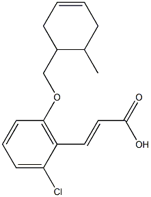 3-{2-chloro-6-[(6-methylcyclohex-3-en-1-yl)methoxy]phenyl}prop-2-enoic acid