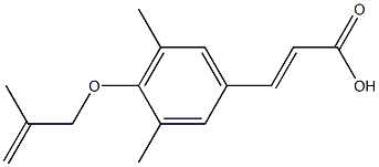 3-{3,5-dimethyl-4-[(2-methylprop-2-en-1-yl)oxy]phenyl}prop-2-enoic acid
