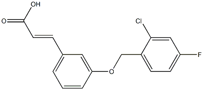 3-{3-[(2-chloro-4-fluorophenyl)methoxy]phenyl}prop-2-enoic acid