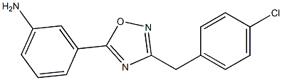  3-{3-[(4-chlorophenyl)methyl]-1,2,4-oxadiazol-5-yl}aniline