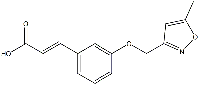 3-{3-[(5-methyl-1,2-oxazol-3-yl)methoxy]phenyl}prop-2-enoic acid Structure