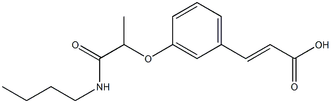 3-{3-[1-(butylcarbamoyl)ethoxy]phenyl}prop-2-enoic acid