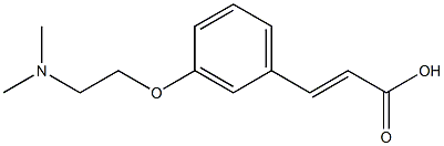 3-{3-[2-(dimethylamino)ethoxy]phenyl}prop-2-enoic acid|