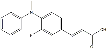 3-{3-fluoro-4-[methyl(phenyl)amino]phenyl}prop-2-enoic acid Structure