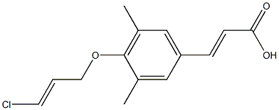 3-{4-[(3-chloroprop-2-en-1-yl)oxy]-3,5-dimethylphenyl}prop-2-enoic acid