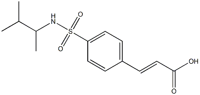 3-{4-[(3-methylbutan-2-yl)sulfamoyl]phenyl}prop-2-enoic acid Struktur
